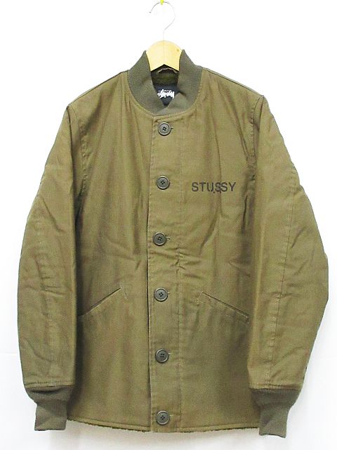 ステューシー STUSSY N-1 デッキ ジャケット ブルゾン ミリタリー 裏 