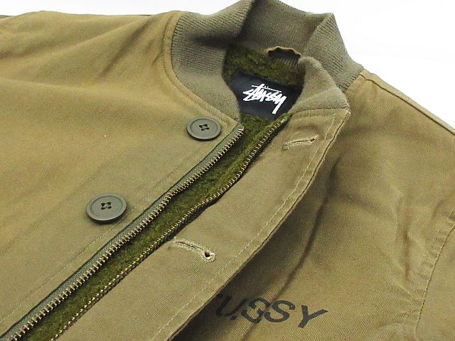 ステューシー STUSSY N-1 デッキ ジャケット ブルゾン ミリタリー 裏 