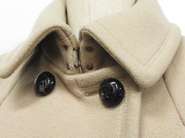 バーバリーブルーレーベル BURBERRY BLUE LABEL ウール ステンカラー コート ダブル ベージュ ◇MM-11600 ◇01 レディース