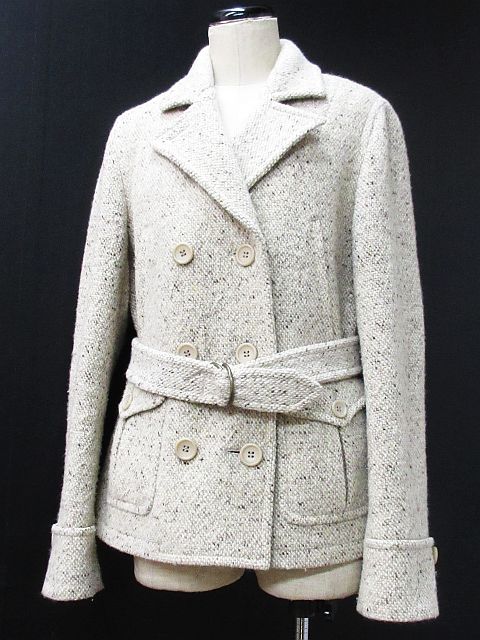 シーケーカルバンクライン ck Calvin Klein ツイード ピーコート P 