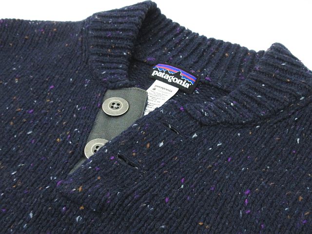 パタゴニア Patagonia ミックス ニット セーター 肘当て ヘンリー