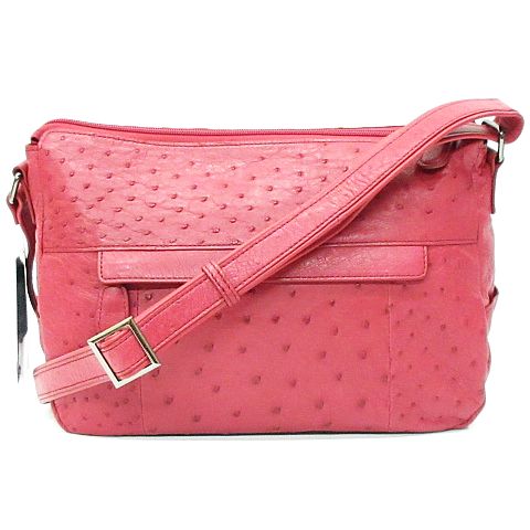 未使用品 Genuine Ostrich Leather オーストリッチ ショルダー バッグ  