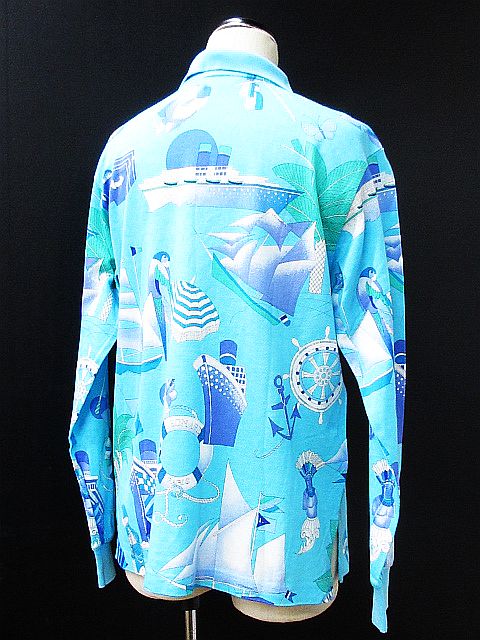 LEONARD SPORT 長袖ポロシャツ LEONARD SPORT #anc レオナールスポーツ ポロシャツ 42 焦げ茶