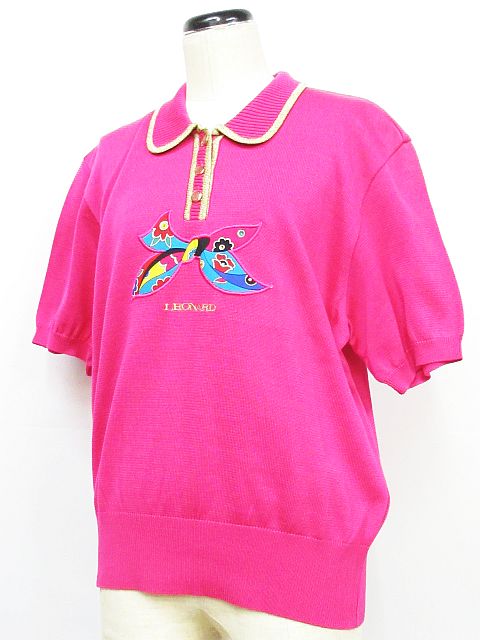 レオナールスポーツ LEONARD SPORT ゴルフウェア ニット ポロシャツ 五 