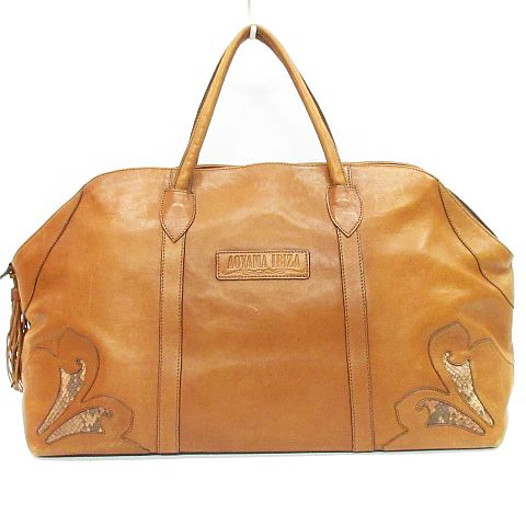 イビサ Ibiza Aoyama ボストンバッグ トラベルバッグ レザー タッセル 裏地 花柄 鞄 ブラウン 茶色 Mm 11998 07 レディース 116 201902040126 ベクトルパーク