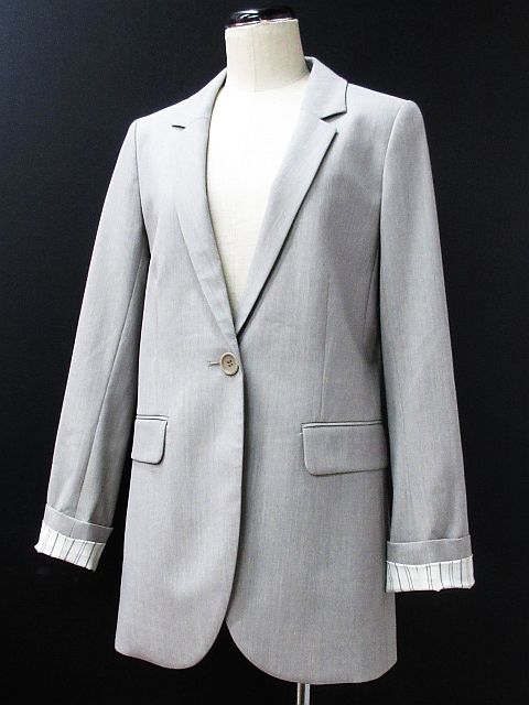 セオリー Theory ウール ブレザー テーラード ジャケット ストレッチ シングル 1b ライトグレー 0 Mm 143 01 レディース 116 ベクトルパーク