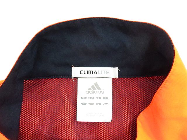 アディダス ジャケット 蛍光オレンジ L ☆美品☆adidas オレンジ フリースジャケット L ボアジャケット S