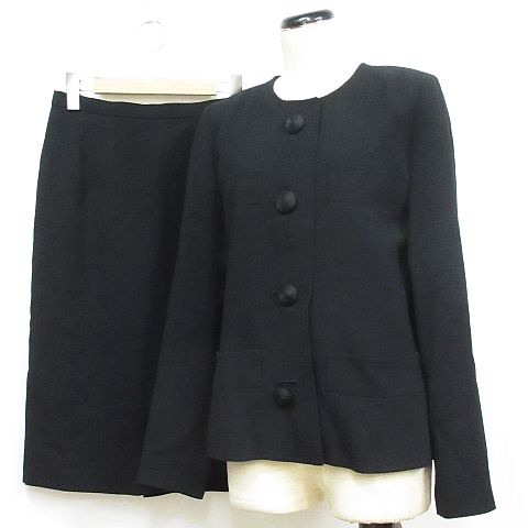 ギラロッシュ Guy Laroche セットアップ スーツ スカート ノーカラー  