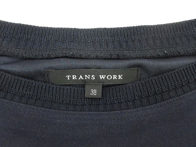 【限定販売】 ワンピース ネイビー 紺 Work トランスワーク Trans - その他