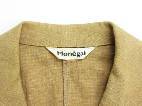 モネガル Monegal スーツ セットアップ スカートスーツ 麻 リネン 七分 