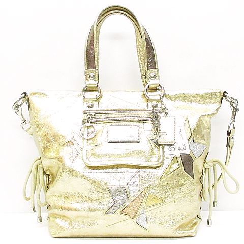 コーチ COACH ポピー スター レザー スポットライト トート ショルダー 
