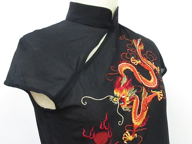 ヴィヴィアンタム VIVIENNE TAM チャイナ ワンピース ドレス 龍 鳳凰 