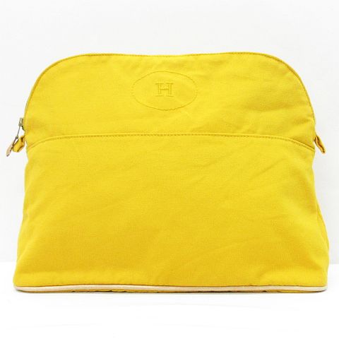 エルメス HERMES ボリード ポーチ GM クラッチバッグ キャンバス 鞄 