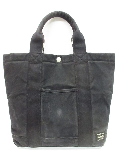 ポーター PORTER スモーキー トート バッグ 手提げ キャンバス 鞄 黒
