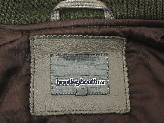 ブートレグブース BOOTLEGBOOTH スタジャン ジャケット レザー ウール 