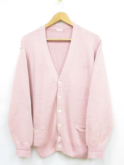 パパス ダークブラウン カーディガン Papas(パパス) カーディガン