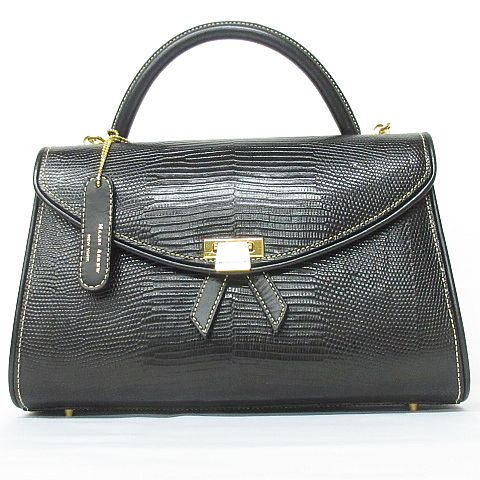 マリーアスキュー MAARI ASKEW 2way ハンドバッグ ショルダー 型押し 