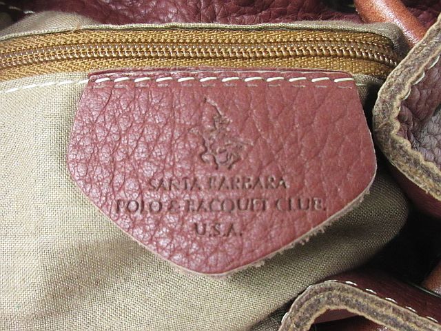 サンタバーバラ ポロ アンド ラケットクラブ Santa Barbara Polo Racquet Club 巾着 ボディバッグ ワンショルダー レザー ブラウン Mm 07 レディース 116 ベクトルパーク