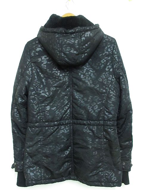 BURNING SHO leather fur jacket 黒豹