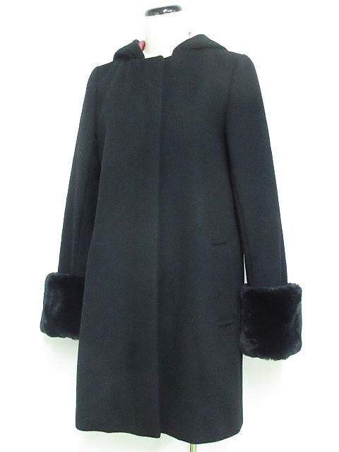 バーバリーブラックレーベルクレストブリッジウールコート ロング比翼