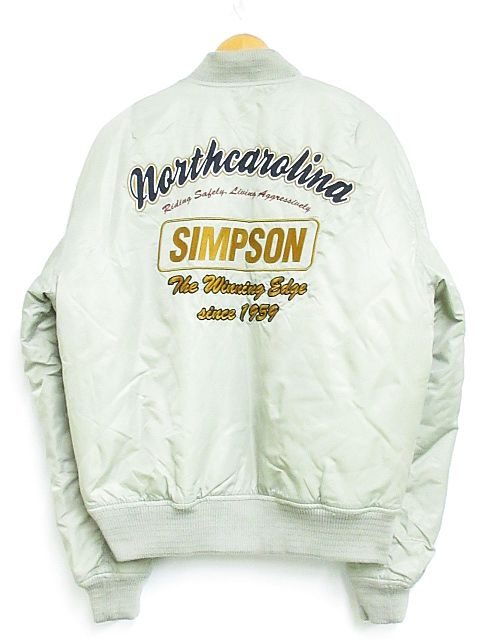 シンプソン SIMPSON MA-1 フライトジャケット ミリタリー 中綿 ジップ 