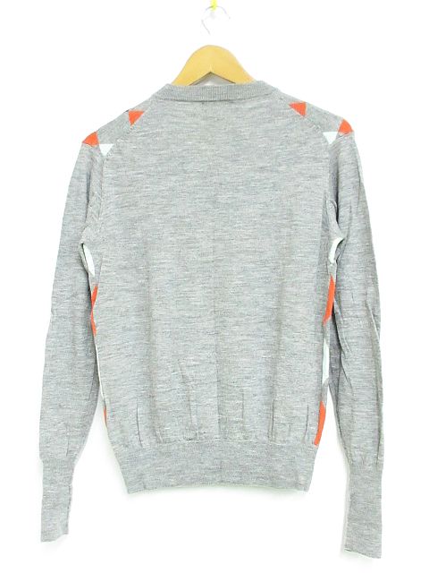 フレッドペリー FRED PERRY ウール100% ニット セーター アーガイル V 