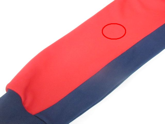 50%オフ新品未使用　YASUDA 赤色ジャージ M サイズ 上下セット　ヤスダ 完売】サッカージャージ 【スタンダードライン】レッド／ネイビー