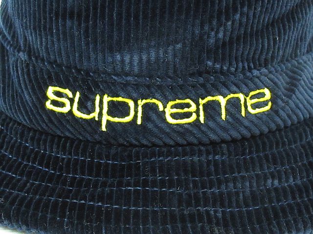 未使用品 シュプリーム SUPREME Compact Logo Corduroy Crusher Hat 