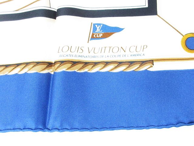 ルイヴィトン LOUIS VUITTON シルク100% ヴィトンカップ 限定 記念  