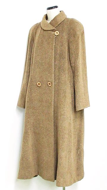 G-Nakaya コート ロング ダブル ウール アルパカ混 シルク混 絹混