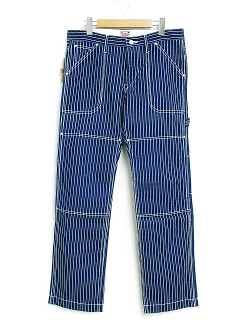 未使用品 ヒューストン HOUSTON ウォバッシュ ストライプ デニム 