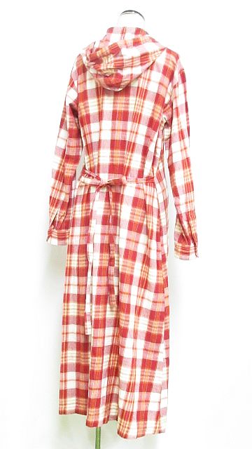 ピンクハウス Pink House ネルシャツ ワンピース ロング フード チェック 長袖 赤 オレンジ 白 Mm 01 レディース 116 ベクトルパーク ピンクハウス Pink House ネルシャツ ワンピース ロング フード チェック 長袖 赤 オレンジ 白 Mm 01 レディース 116 ベクトルパーク