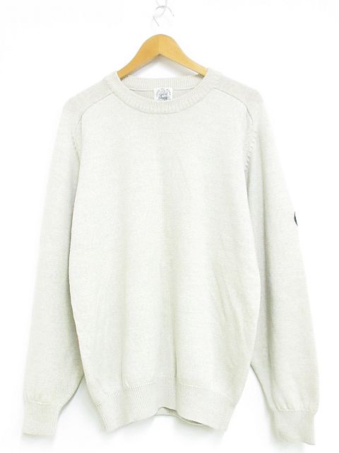シナコバ Sina Cova ウール100 ニット セーター クルーネック ライトグレー L Mm 02 メンズ 116 ベクトルパーク