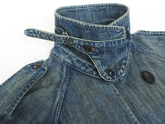 ラルフローレン Ralph Lauren デニム トレンチコート ロング Used加工 コットン100 インディゴ Xl Km 4021 02 メンズ 116 ベクトルパーク