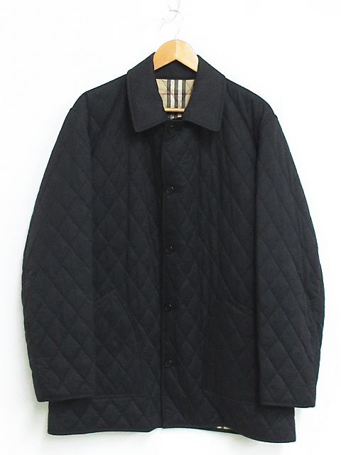 バーバリーロンドン キルティングジャケット 黒 メガチェック 大きい  