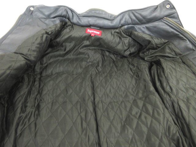シュプリーム SUPREME レザー ダウン ジャケット フード 10AW 2way