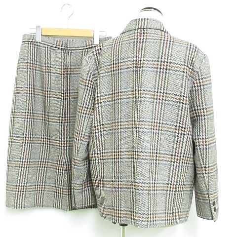 BURBERRYS vintage カシミヤ混 ツイードスカート 11AR