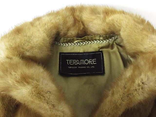 TERAMORE ミンク ファー 毛皮 コート テーラーカラー 茶 11 ※NK-16921 