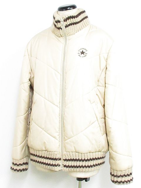 コンバース Converse ジャケット ブルゾン 中綿 ジップアップ ロゴ 異素材切替 ベージュ L Mm 01 レディース 116 ベクトルパーク コンバース Converse ジャケット ブルゾン 中綿 ジップアップ ロゴ 異素材切替 ベージュ L Mm 01 レディース 116 ベクトルパーク