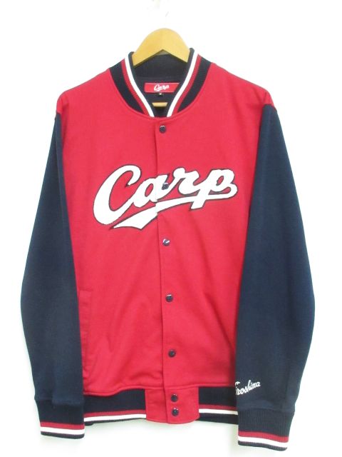 カープ CARP スタジアム ジャンパー スタジャン 2017 赤×ネイビー×白 O