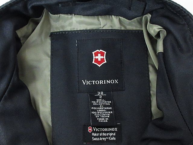 VICTORINOX ビクトリノックス【L】ライダースジャケット 黒 ブラック 