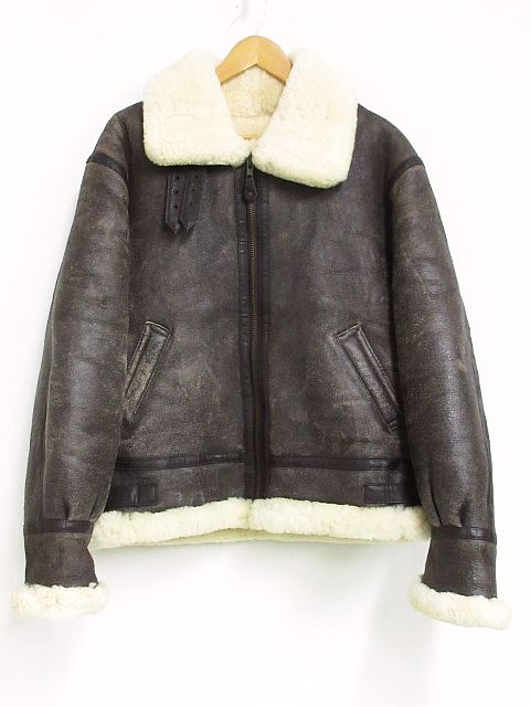 J.K MEMBERS TYPE B-3 フライトジャケット ミリタリー シープ レザー 