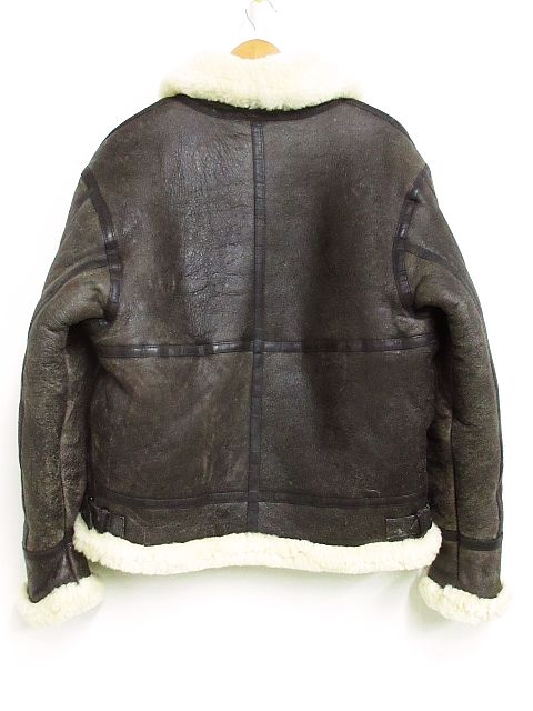 中古】フライトジャケットL 羊革BRW/B-3韓国製 粗末