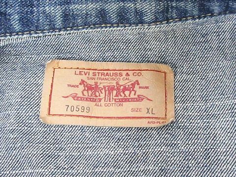 y□リーバイス/LEVI'S 70599 デニムジャケット/Gジャン□紺