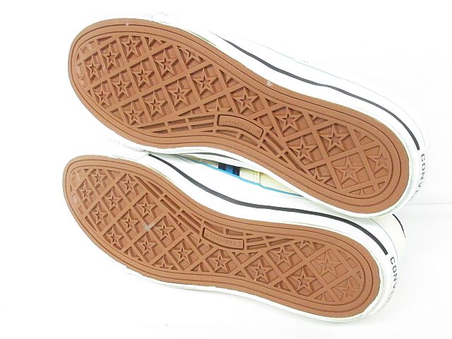 コンバース Converse スニーカー ローカット フェイクレザー 合皮 ライン 靴 クリーム ブルー系 24cm Mm 07 レディース 116 ベクトルパーク