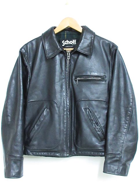 ショット SCHOTT レザー ジャケット 革ジャン USA製 ジップアップ 658 
