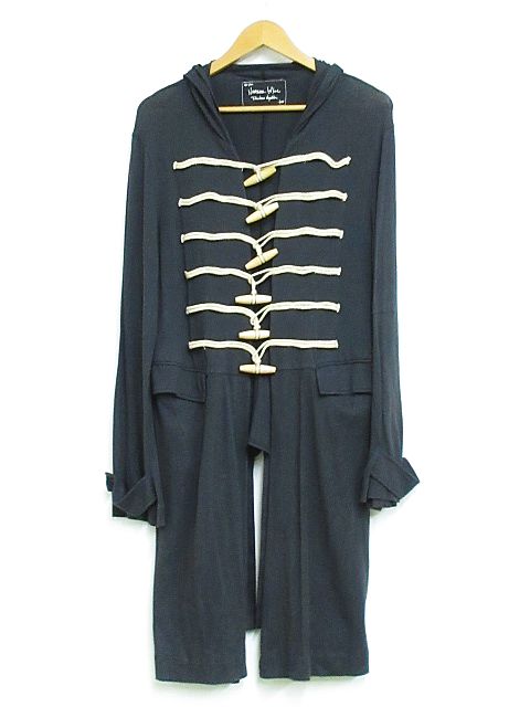 ナンバーナイン NUMBER (N)INE トグル コート フード 薄手 カシミヤ混 