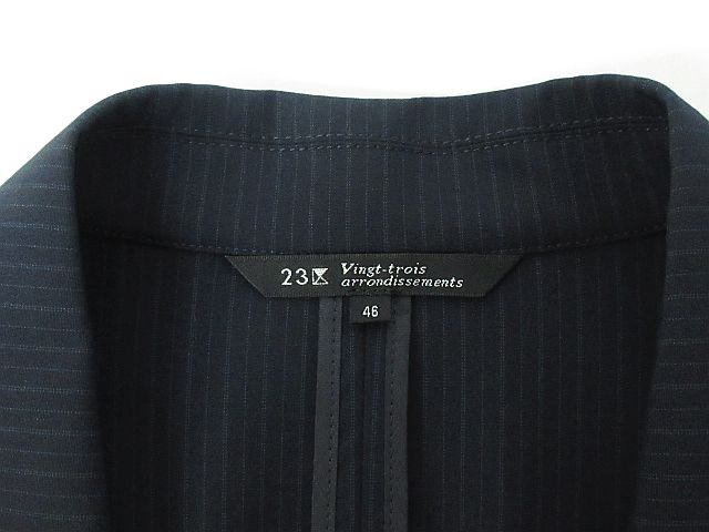 23区 オンワード樫山 美品 パンツ スーツ セットアップ ウール 薄手  