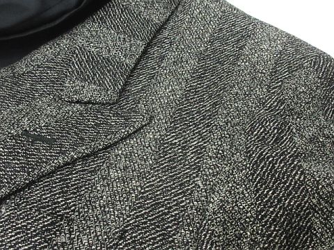 フランコプリンツィバァリー ジャケット FRANCO PRINZIVALLI ダブル裾 ストライプ スーツ メンズ ネイビー Y01513 FRANCO PRINZIVALLI フランコ・プリンツィバァリー ジャケット