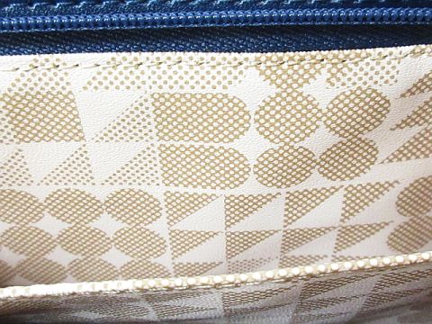 エルプラネット Elle Planete 美品 長財布 二つ折り コンビ ネイビー ベージュ Nk 07 レディース 116 ベクトルパーク